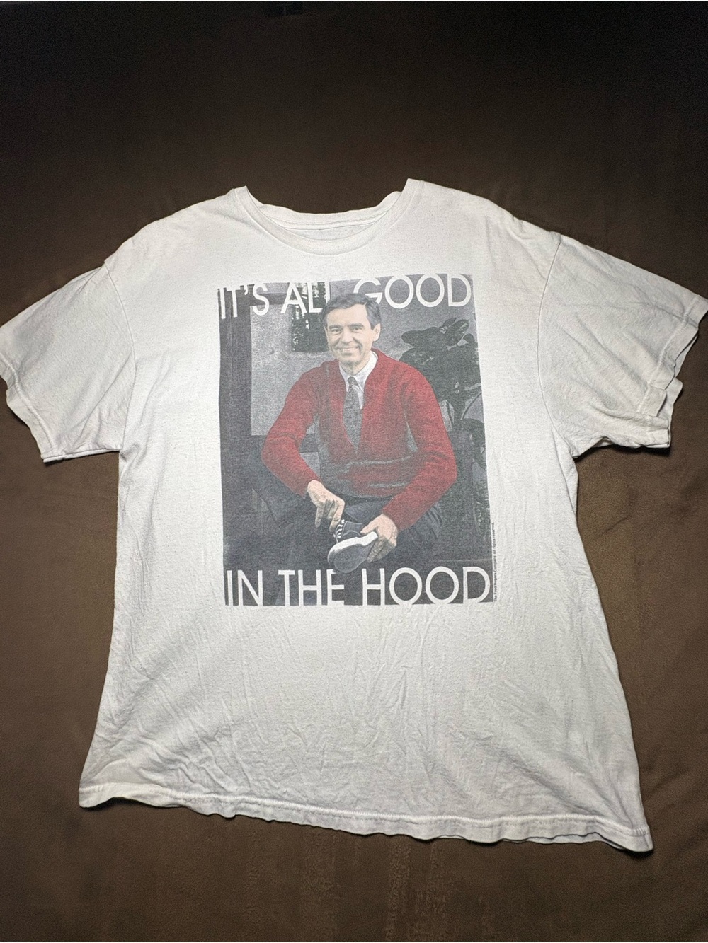 Mr. Rogers "It's All Good In The Hood" Graphic T-Shirt - Size 2XL